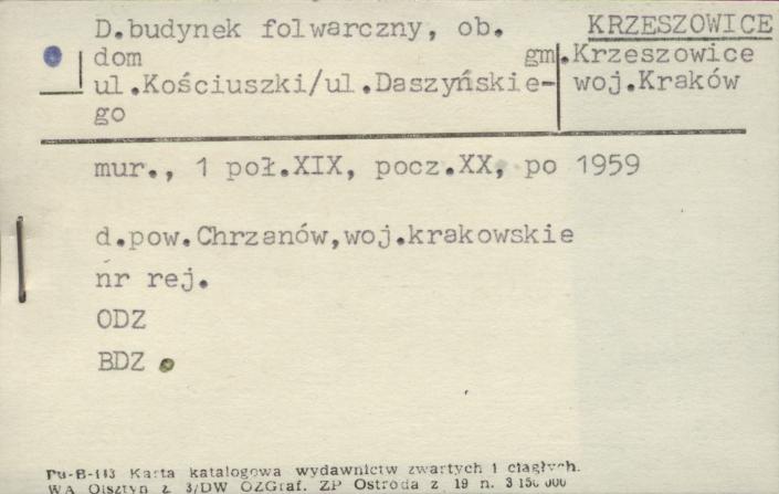 budynek folwaryczny, ob. dom, skan 1