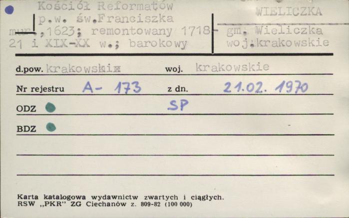 kościół reformatów pw. św. Franciszka, skan 1