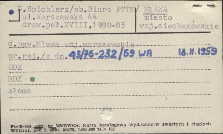 spichlerz (ob. biuro PTTK), skan 1
