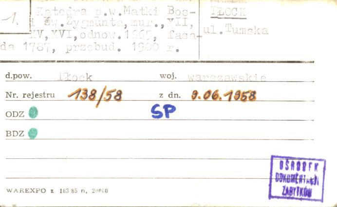 katedra pw. Matki Boskiej i św. Zygmunta, skan 1