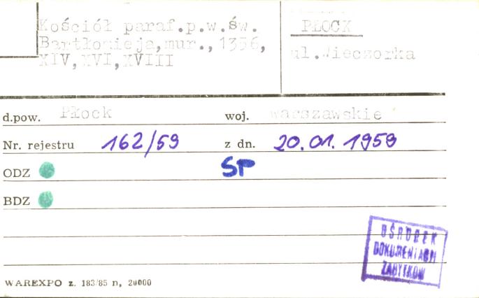 kościół par. pw. św. Bartłomieja, skan 1