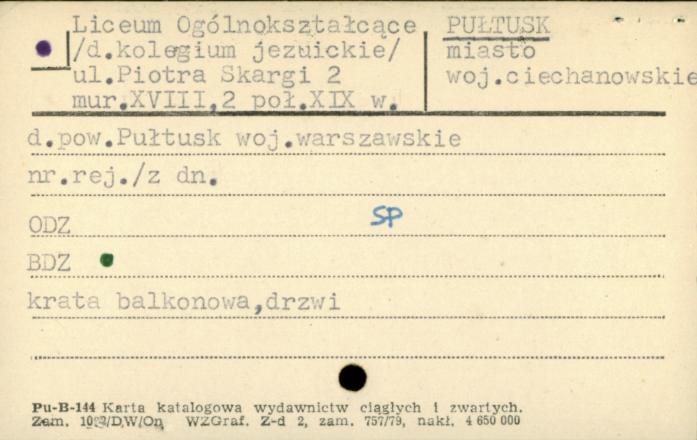 liceum ogólnokształcące (d. kolegium jezuickie), skan 1