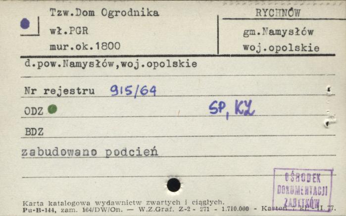 Dom Ogrodnika, skan 1