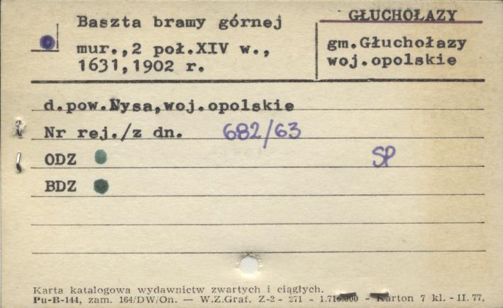 baszta bramy głównej, skan 1