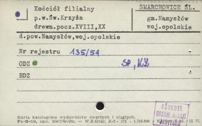kościół filianlny p.w. Św. Krzyża, skan 1