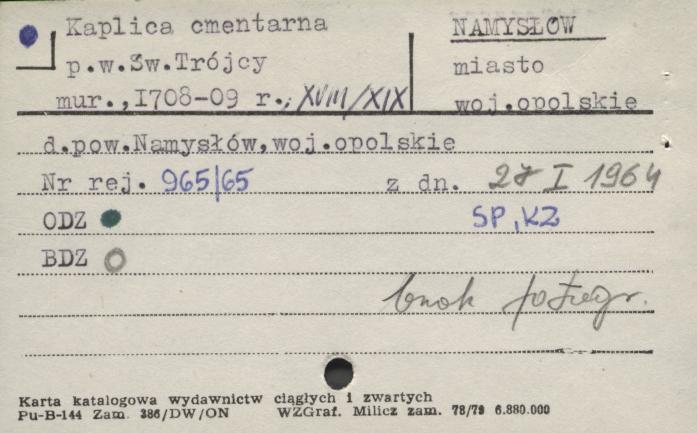 kaplica cmentarna p. w. Św. Trójcy, skan 2