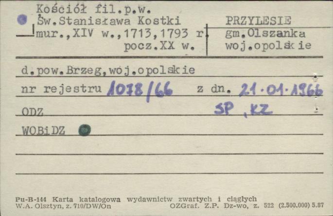 kościół fil. p.w. św. Stanisława Kostki, skan 1