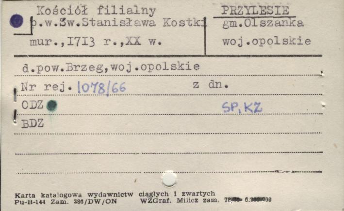 kościół fil. p.w. św. Stanisława Kostki, skan 2