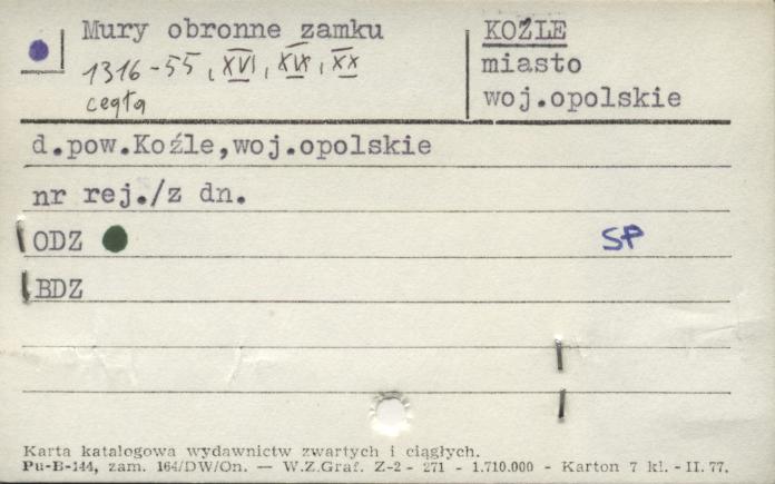 mury obronne zamku, skan 1