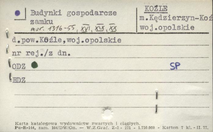 budynki gospodarcze zamku, skan 1