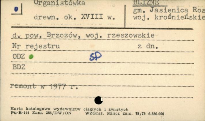 organistówka, skan 1