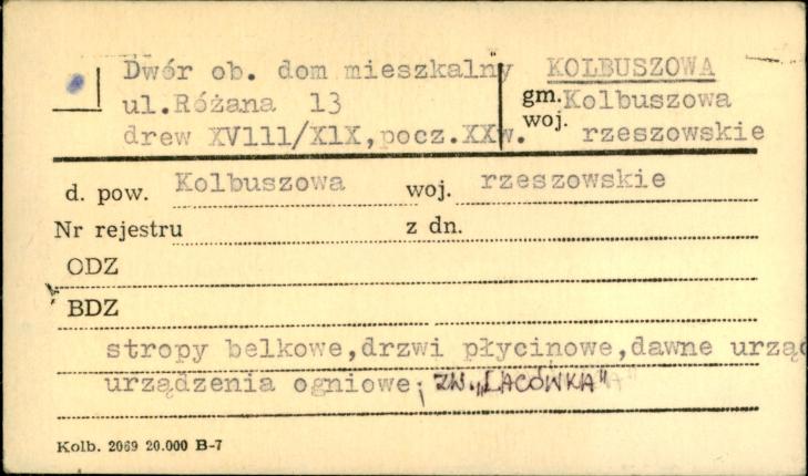 dwór, ob. dom mieszkalny, skan 1