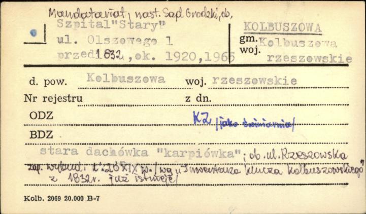 mandatariat, nast. sąd grodzki, ob. szpital stary, skan 1