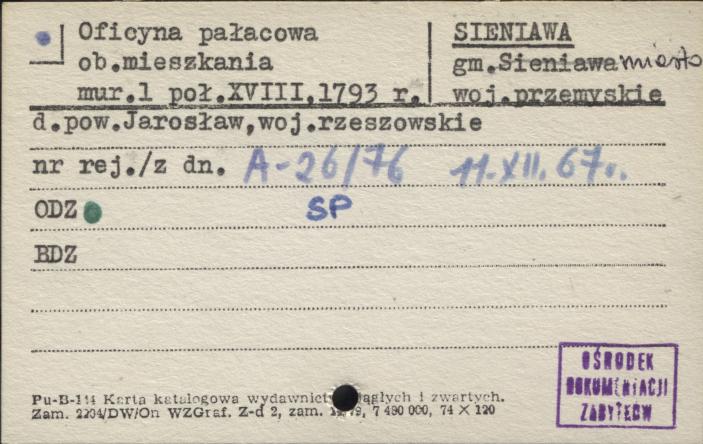 oficyna pałacowa, ob. budynek mieszkalny, skan 1