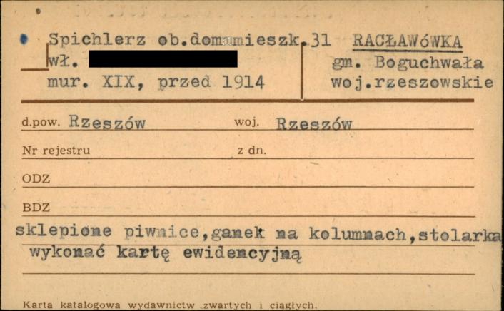 spichlerz, ob. dom mieszkalny, skan 1