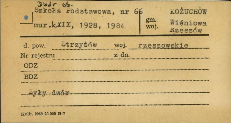 dwór, ob. szkoła podstawowa, skan 1
