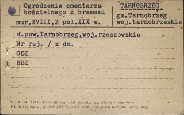ogrodzenie cmentarza kościelnego z bramami, skan 1