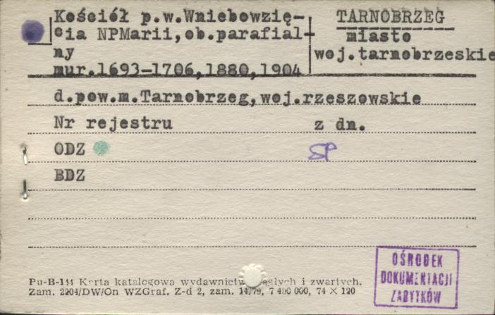 kościół pw. Wniebowzięcia NM Panny, ob. parafialny, skan 1