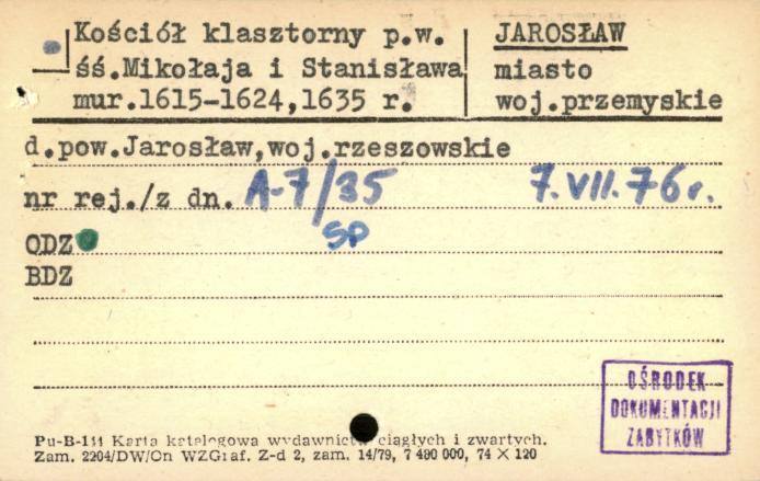 kościół pw. śś. Mikołaja i Stanisława - zespół klasztorny benedyktynek , skan 1