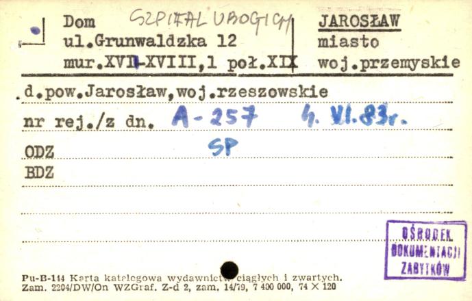 dom, d. Szpital Ubogich, skan 1
