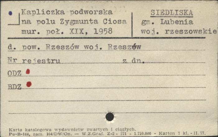 kapliczka podworska, skan 1