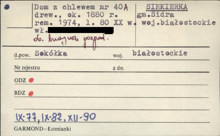 dom z chlewem ob. budynek gospodarczy, skan 1