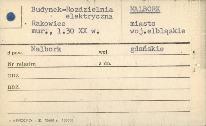 budynek - rozdzielnia elektryczna, skan 1