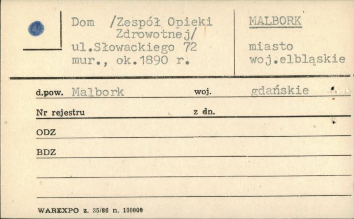 dom, ob. Zespół Opieki Zdrowotnej, skan 1