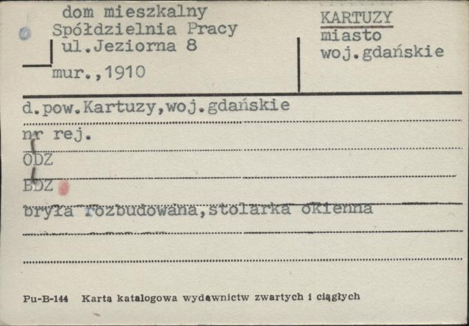 dom mieszkalny, Spółdzielnia Pracy, skan 1