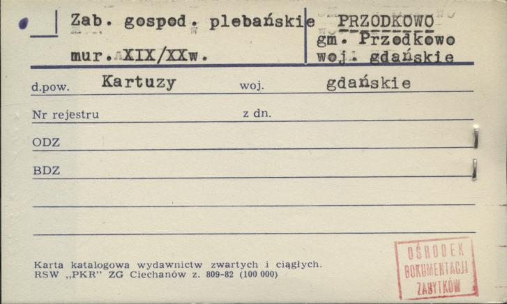 zabudowania gospododarcze - plebańskie, skan 1