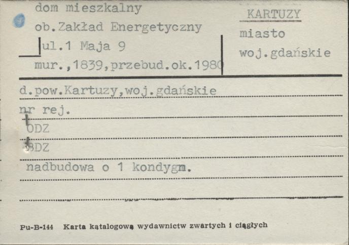 dom mieszkalny, ob. Zakład Energetyczny, skan 1