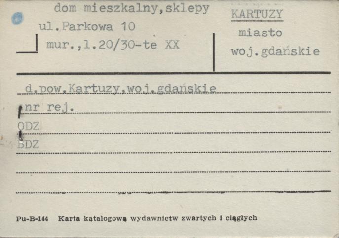 dom mieszkalny, sklepy, skan 1