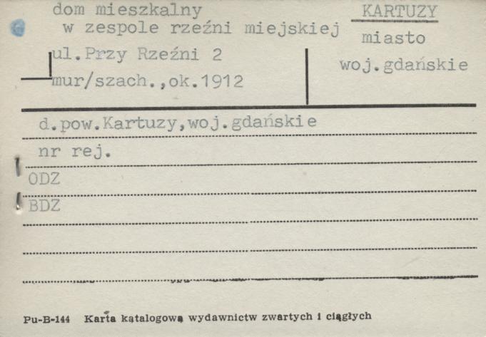 dom mieszkalny w zespole rzeźni miejskiej, skan 1