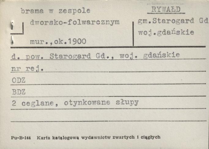 brama w zespole folwarcznym, skan 1