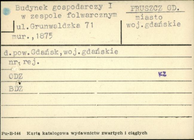 budynek gospodarczy I w zespole folwarcznym, skan 1