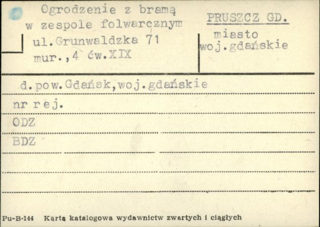 ogrodzenie z bramą w zespole folwarcznym, skan 1