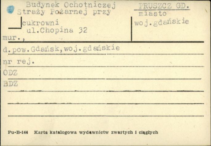 budynek ochotniczej straży pożarnej, skan 1