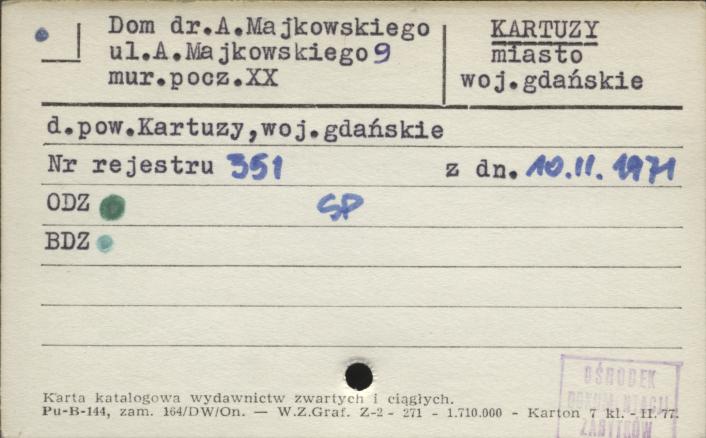 dom dr A. Majkowskiego, skan 1