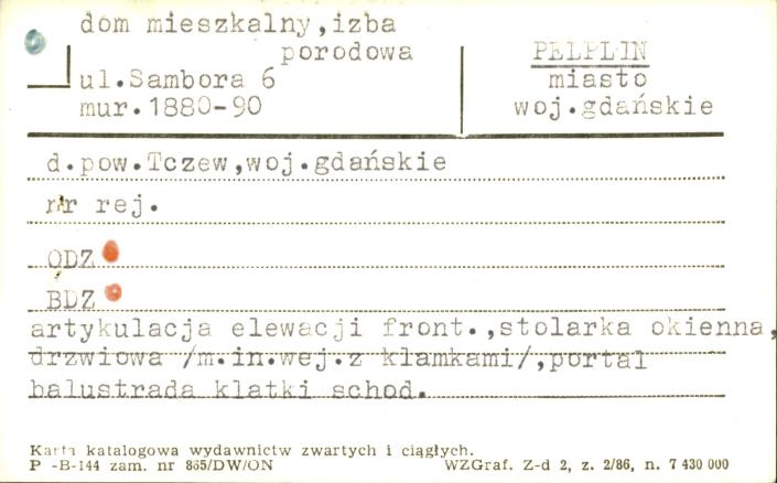 dom mieszkalny, izba porodowa, skan 1