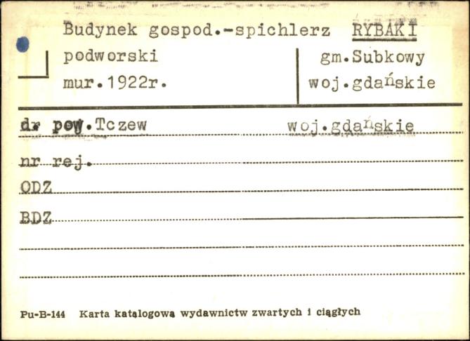 budynek gospodarczy - spichlerz, skan 1