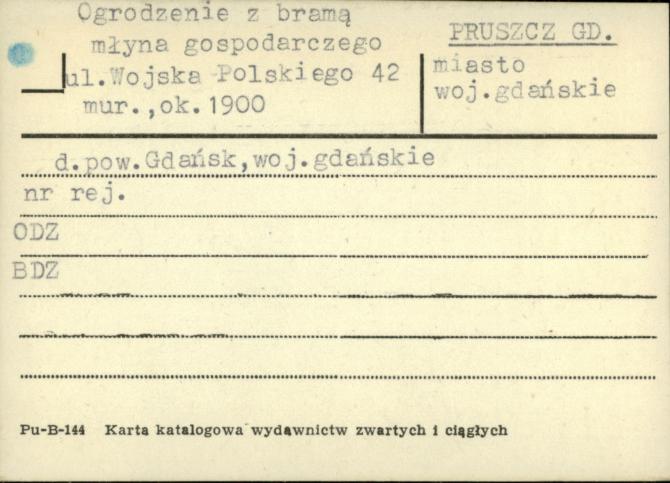 ogrodzenie z bramą młyna gospodarczego, skan 1