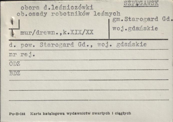 obora d. leśniczówk ob. osady robotników leśnych, skan 1