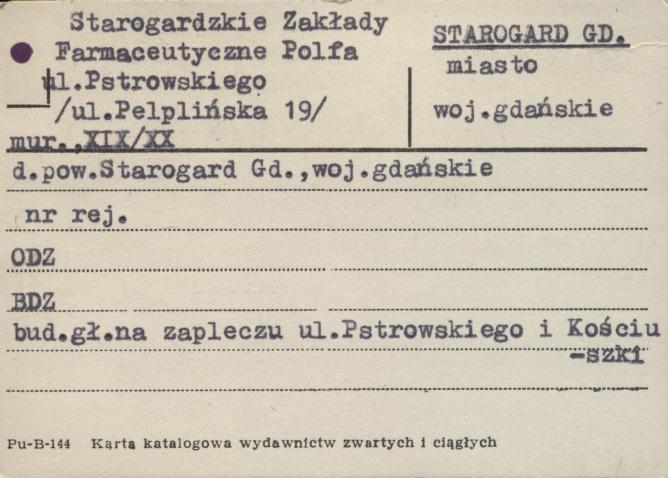 starogardzkie zakłady farmaceutyczne Polfa, skan 1