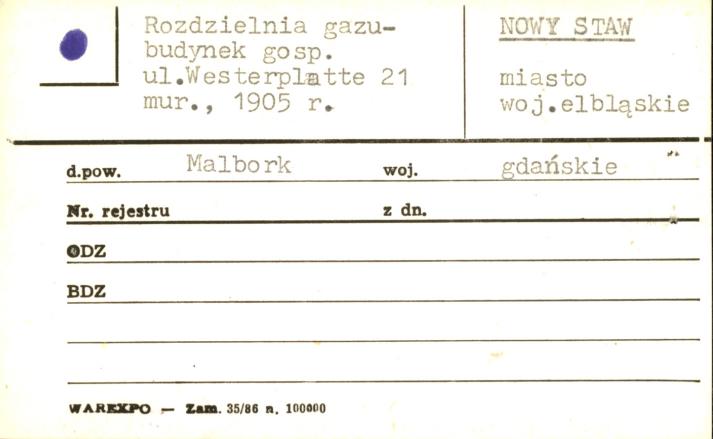 rozdzielnia gazu - budynek gosp., skan 1