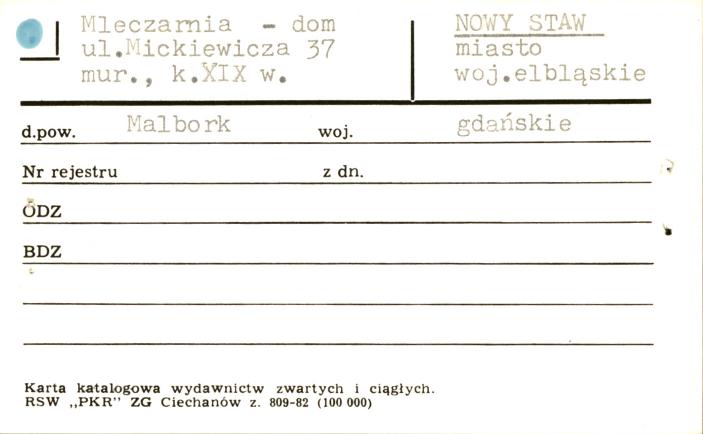 mleczarnia - dom, skan 1
