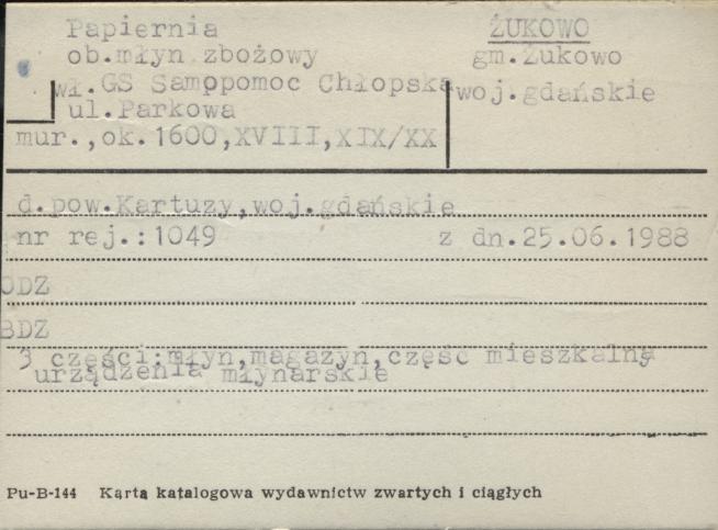 papiernia, ob. młyn zbożowy, skan 1