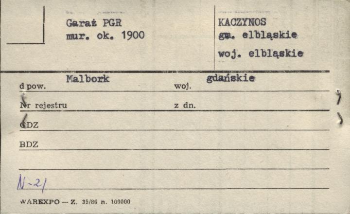 garaż PGR, skan 1