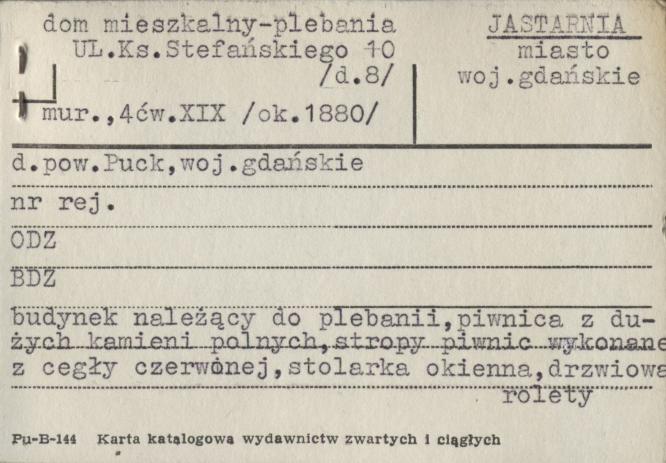 dom mieszkalny - plebania, skan 1