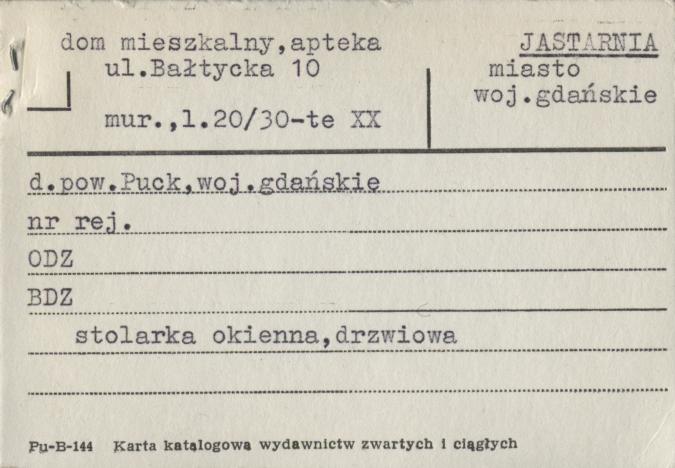 dom mieszkalny, apteka, skan 1