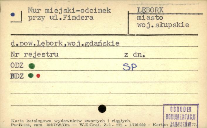 mur miejski - odcinek, skan 1
